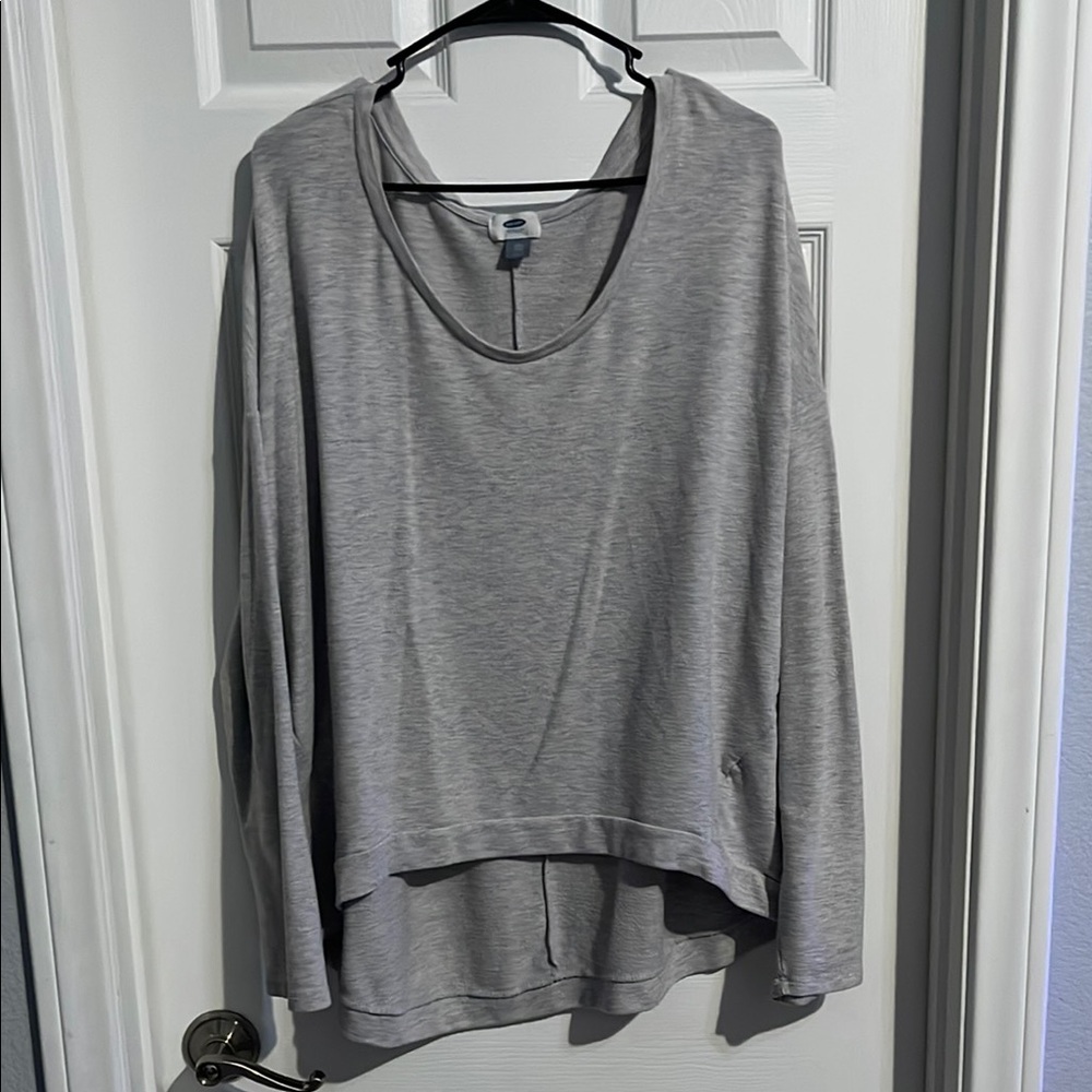 Gray Women's Long Sleeve Top